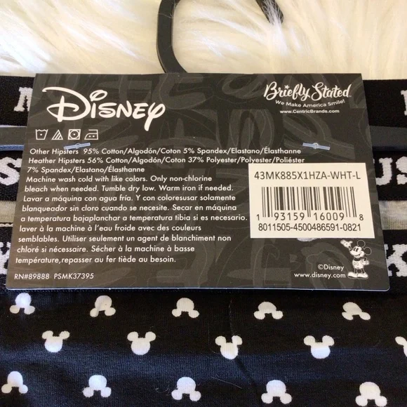 Sold! 3-Pack Disney Womens Mickey Mouse Hipster Panty Choose Size - Picture 7 of 7